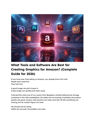 What Tools and Software Are Best for Creating Graphics for Amazon? (Complete Gui