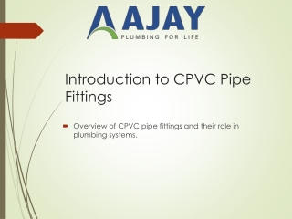 CPVC Pipe Fittings