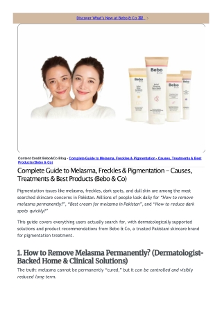 Step By Step Pigmentation Control Routine For Glowing Skin