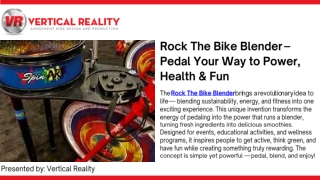 Rock The Bike Blender – Powering Smoothies with Pedal Energy
