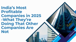 India’s Most Profitable Companies in 2025