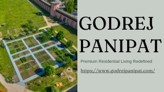 Experience Premium Plotted Development at Godrej Panipat