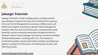 Affordable CMA Inter Law Online Coaching with Quality Faculty