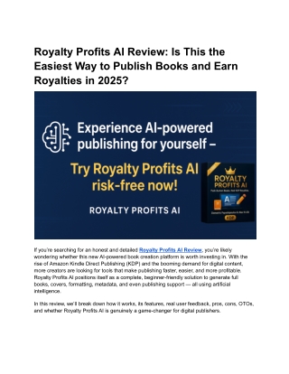 Royalty Profits AI Review