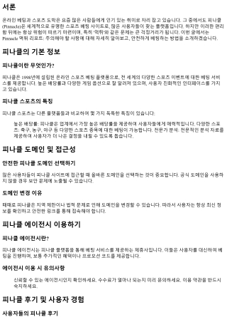 Pinnacle 먹튀 리포트: 주의해야 할 사항