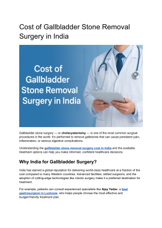 Cost of Gallbladder Stone Removal Surgery in India.pdf