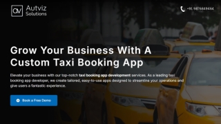 Smart Taxi Booking App Development Solutions