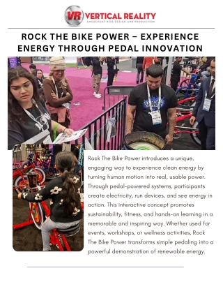 Rock The Bike Power – Turn Human Motion Into Clean, Green Electricity