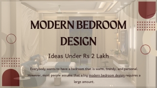 Modern Bedroom Design