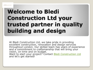 Bledi Construction Ltd PDF