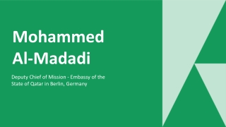 Mohammed Al-Madadi - A Policy-to-Action Coordinator - Qatar