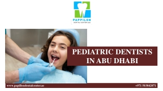PEDIATRIC DENTISTS IN ABU DHABI