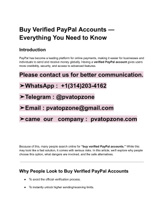 How to Buy Verified PayPal Accounts_ The Ultimate 2025 ...