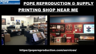 Pope Reproduction & Supply: Leading Printing Shop Near Me In Amarillo, Texas