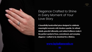 A timeless round ring with diamonds crafted for heartfelt moments