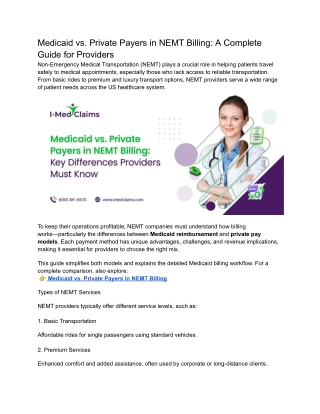 Medicaid vs. Private Payers in NEMT Billing_ A Complete Guide for Providers