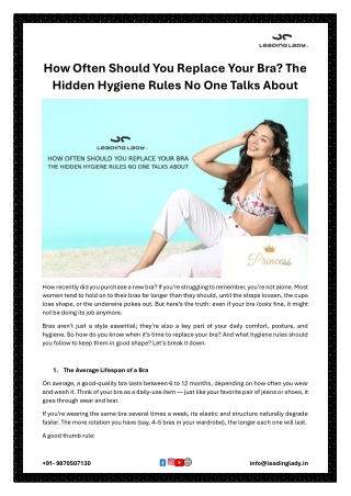 How Often Should You Replace Your Bra The Hidden Hygiene Rules No One Talks About
