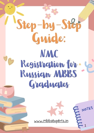 NMC Registration for Russian MBBS Graduates