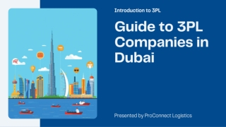 Guide to 3PL Companies in Dubai