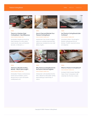 Titanium Cutting Board