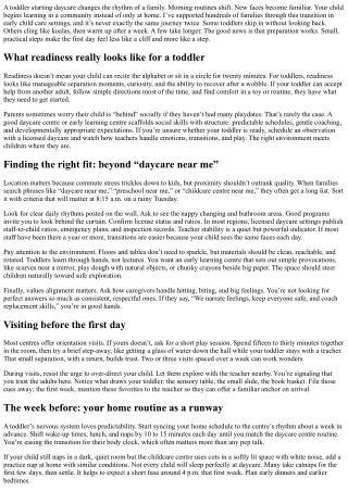 How to Prepare Your Toddler for Their First Day at Daycare