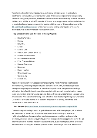 Oil and Gas Biocides Market