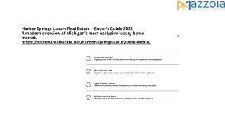 What Makes Harbor Springs Luxury Homes Unique?