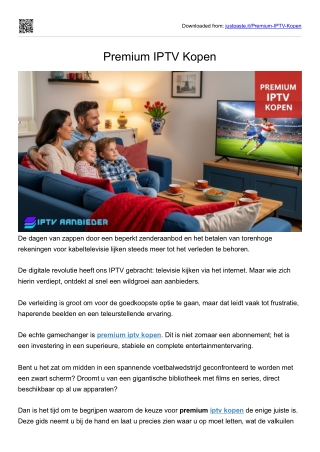Premium iptv kopen