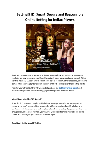 Smart, Secure and Responsible Online Betting