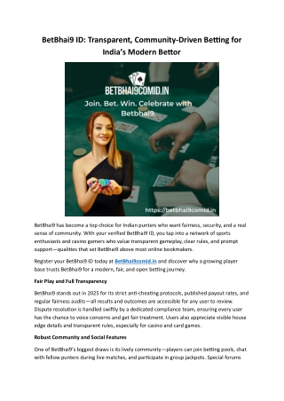 Transparent, Community-Driven Betting