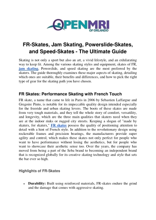 FR Skates Jam Skating Powerslide Skates and Speed Skates  The Ultimate Guide