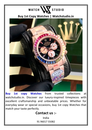 Buy 1st Copy Watches Watchstudio.in