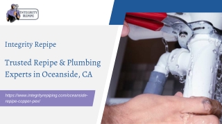 Trusted Repipe & Plumbing Experts in Oceanside, CA