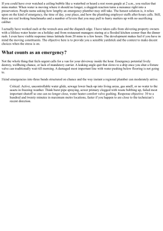 Emergency Plumber Response Time: What’s Reasonable?