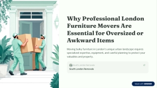Why Professional London Furniture Movers Are Essential for Oversized or Awkward Items