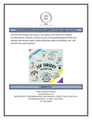 Trusted information and surgeon guidance for top surgery uk access