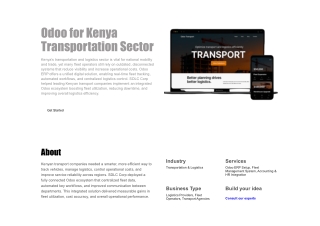 Odoo for Kenya Transportation Sector - SDLC Corp