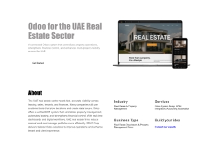 Odoo For UAE Real Estate
