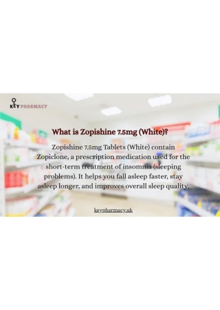Zopishine 7.5mg(White)