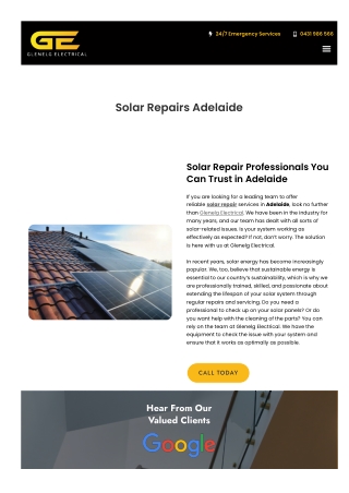 Solar Repairs Adelaide