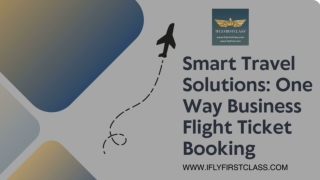 Smart Travel Solutions_ One Way Business Flight Ticket Booking