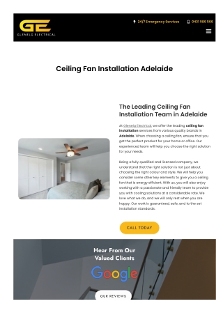 Ceiling Fan Installation Adelaide