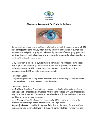 Gluacoma Treatment in Pune