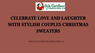 Celebrate Love and Laughter with Stylish Couples Christmas Sweaters