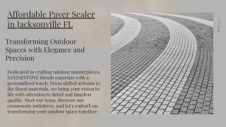 Affordable Paver Sealer in Jacksonville FL