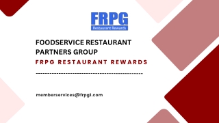 Foodservice Restaurant Partners Group