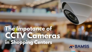 The importance of CCTV Cameras in Shoping Centers