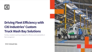 Truck Wash Bay Design