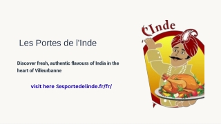 Les Portes de l’Inde – Authentic Indian Restaurant Lyon