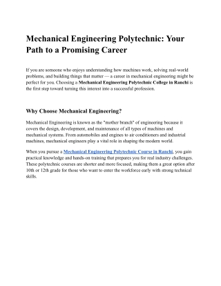 Mechanical Engineering Polytechnic_ Your Path to a Promising Career (1)